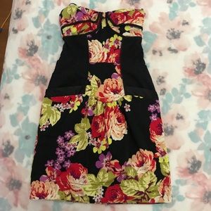 Black floral dress